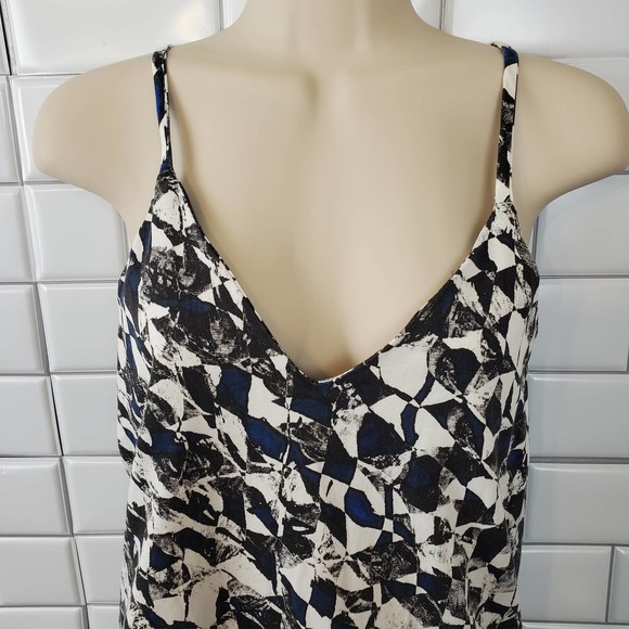 JOE'S JEANS | GEOMETRIC PRINTED MULTICOLORED ROMPER SHORT SET WOMEN'S SMALL - Picture 5 of 17